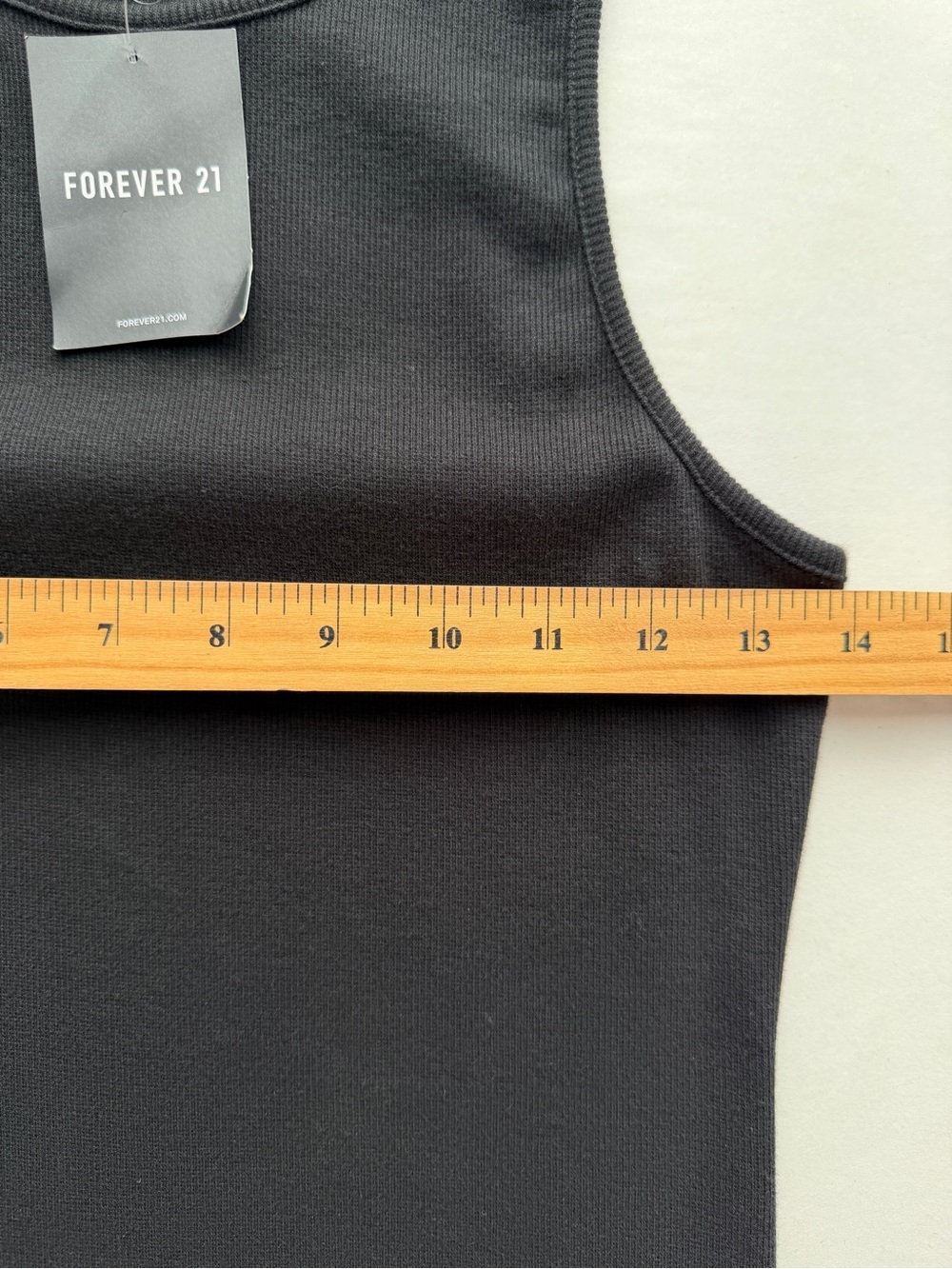 NWT Black Cotton Ribbed Knit Tank Bodycon Dress Size M - Picture 4 of 6